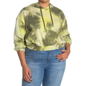 Cropped Tie Dye Hoodie 3x